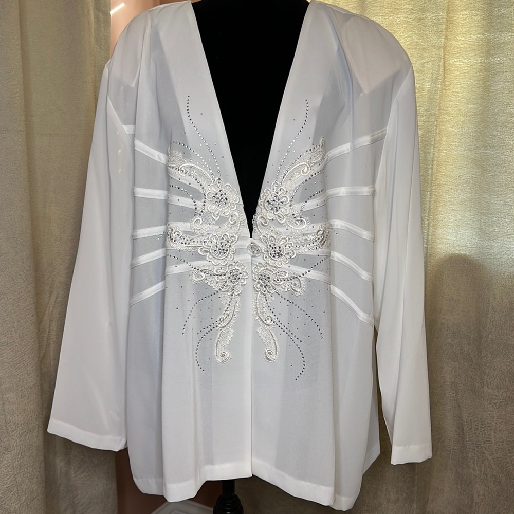 Hosanna Designs white 3 piece suit plus size 5X